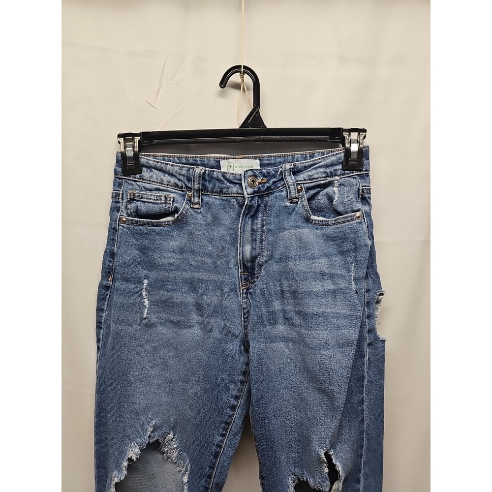 Celebrity Pink Women's Regeneration Slim Blue Denim Jeans Distressed Size 3 - Picture 6 of 16